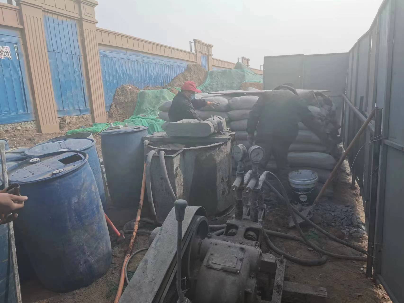 沙嘴街道地基沉降注浆加固